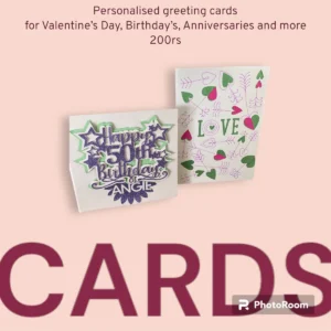 Individual greeting cards - personalised