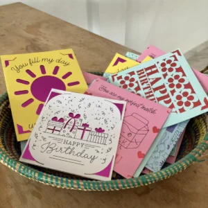 Handcrafted gift cards