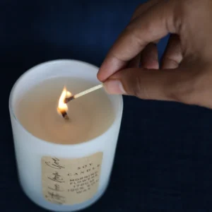 Glass vessel soy candle - Image 6